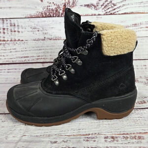 Wolverine Womens Black Suede Hiking Boots Frost Insulated Waterproof 7.5M Gorp